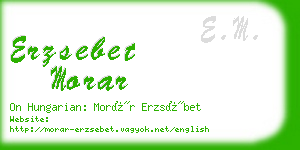 erzsebet morar business card